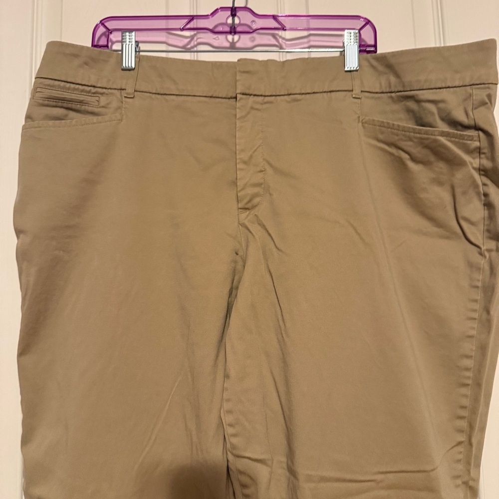 JM Collection Women's Tan Chinos